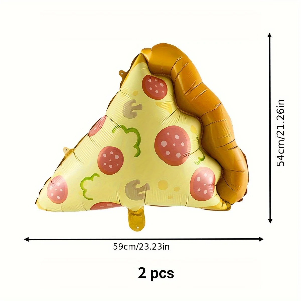 مجموعة بالونات من فيلم البيتزا المصنوعة من الألومنيوم مكونة من قطعتين - قطعة أثرية أساسية لتزيين المطاعم/الاحتفالات أعياد الميلاد! #5