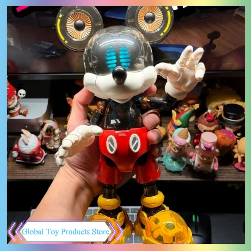 400% mickey mouse montagem modelo kit estilo cyber-punk coleção original figura de ação anime modelo periférico kt brinquedo ornamentos