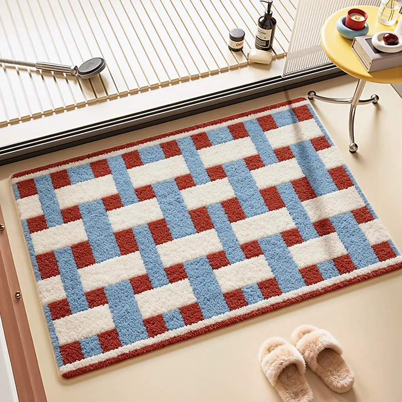 Bathroom absorbent carpet toilet  winter imitation velvet   thickened dirt-resistant