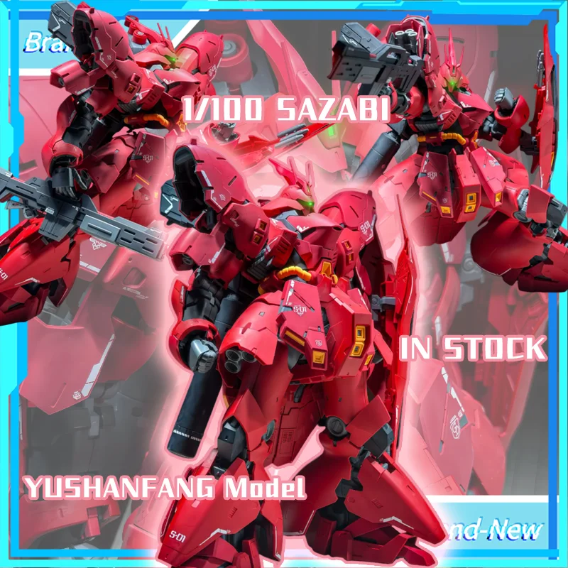 【AUF LAGER】YUSHANFANG Modellverstärkter RG SAZABI Actionfiguren MSN-04 Anime-Figur im Maßstab 1:100 Bausatz Plastikspielzeug