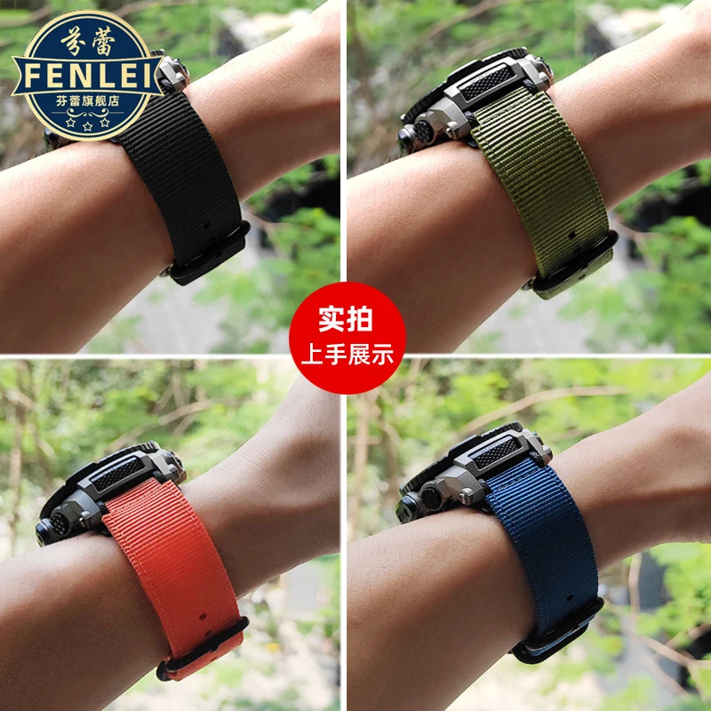 سوار ساعة قماشي محدب معدل للرجال ، سوار نايلون منسوج للرجال ، كاسيو من من من من من من من قماش من قماش من القماش ، هوب ، GA800 ، GA800 ، حزام ، 16