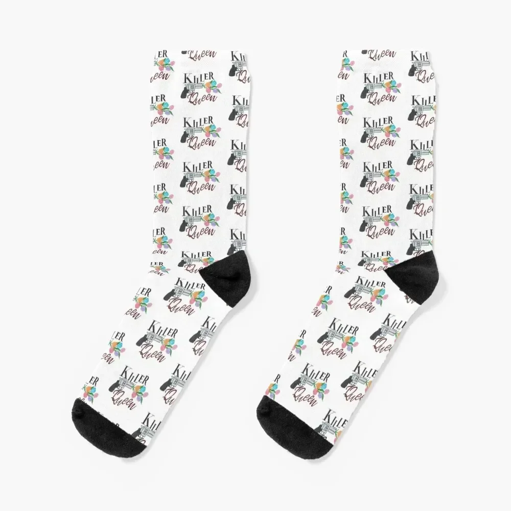 

Killer Queen Socks with print Novelties crazy Designer Man Socks Women's