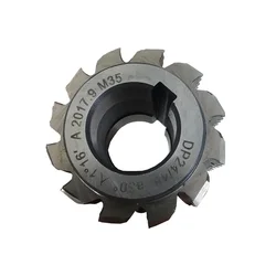 Gear Hob Generator milling cutter, for splined shafts, det-ground, in HSS M35 - DP 24/48 AP 30° - Ø 50 x 25/31 x Ø 22