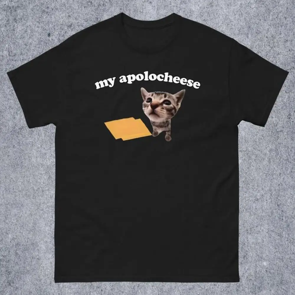 

My Apolocheese Funny Cat Dank Meme Tee Shirt Gift for Woman and Man, Ugly Shirts, Cringe T-shirt, Unhinged Tshirt, Inappropriate