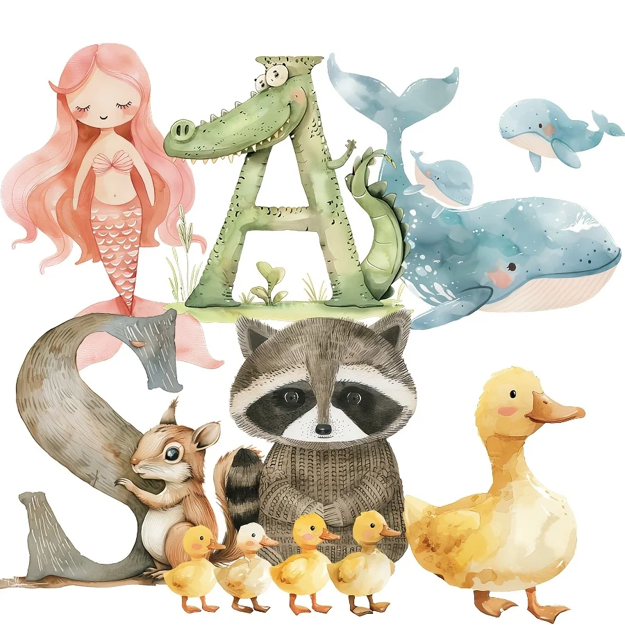 87–99 Stück Aufkleber mit Tieren, Wald, Alphabet, Meeresbewohner, Stricken, für Grußkarten, Scrapbooking, Papierhandwerk, Junk – Detail 1