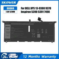 SKOWER DXGH8 batería del ordenador portátil para Dell XPS 13 9380 9370 7390 Inspiron 7390 7490 2-en-1 Vostro 5390 5391 Latitude 3301 HK6N5 P82G