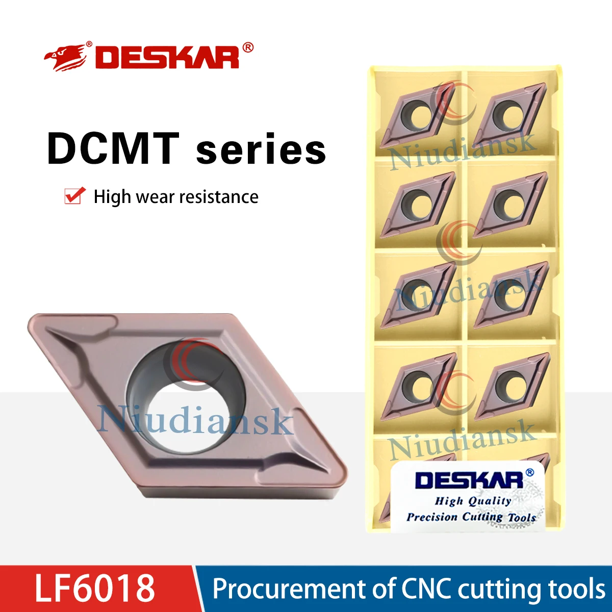 

DCMT070202/04/08 11T308 MV DCMT11T304/08 LF6018 CNC Lathe Rhombus Inner Hole Cutting Turning Inserts Processing Stainless Steel
