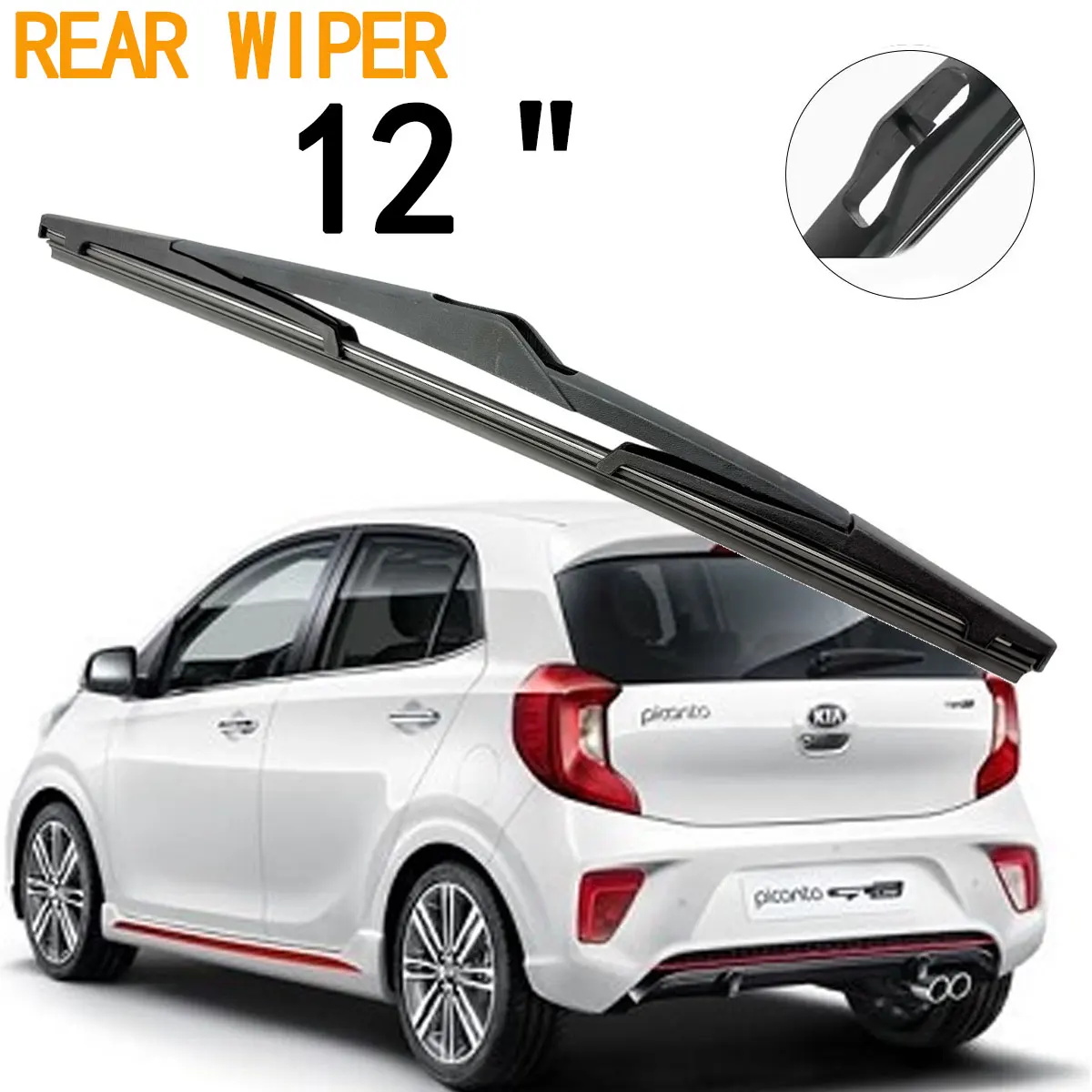 1 Stück Heckscheibenwischerblatt 12 Zoll für KIA Picanto Morning MK2 Schrägheck 2011-2017 Windschutzscheibe Heckscheibenwischerblatt Autozubehör