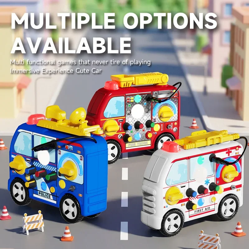 Busy Car Enlightenment Cartoon Cars Children Game Machine Toy Education Exploration Interests Interesting Cognitive Toys Kids