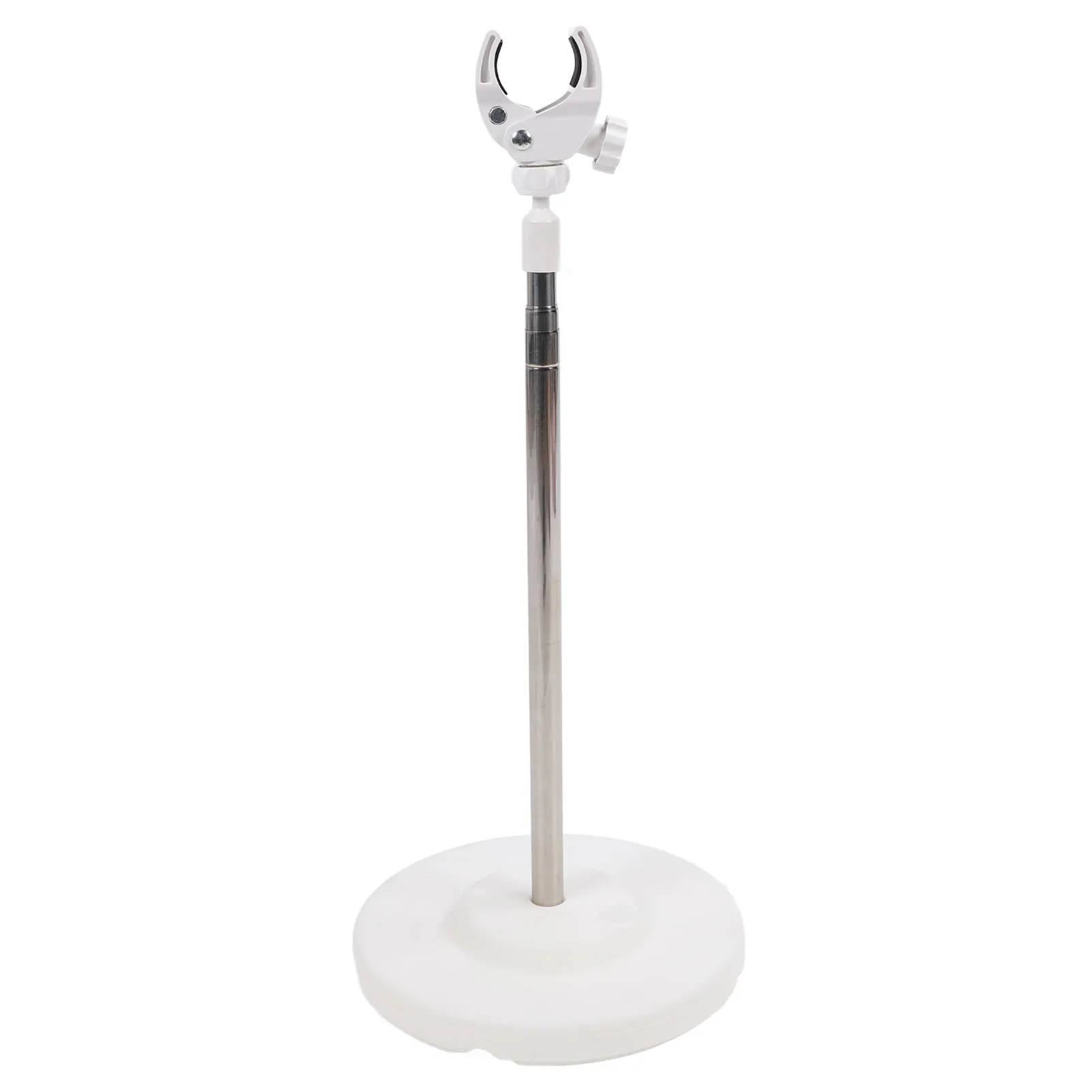 

Adjustable Blower Stand Round Plastic Base Telescopic Support Stainless Steel Pole Hair Dryer Floor Holder for Home Bathroom