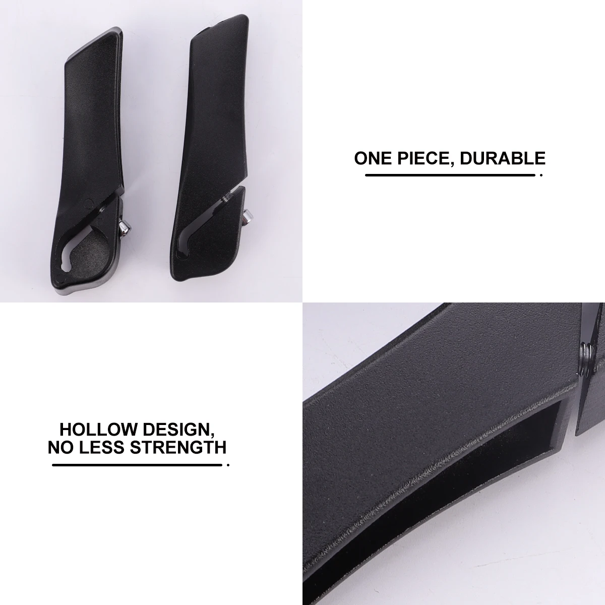 

1 Pair Aluminum Alloy Deputy For Mountain Bikes Ergonomic Anti-Slip Auxiliary Vice Handlebar Lightweight Durable Bike Handlebar