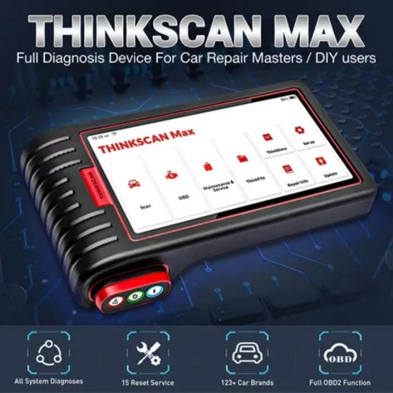 Thinkcar Thinkscan Max Full System Car Diagnostic Tools Machine TPMS DPF IMMO 16 Reset OBD2 Code Reader Scanner CRP909E MK808