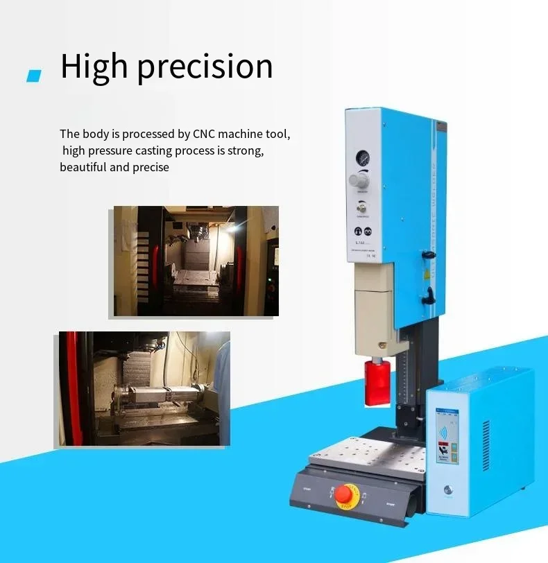 Welding Machine With High Frequency Welding Ultrasonic Digital Generator Plastic Ianyard Ribbon Tape Welding Machine