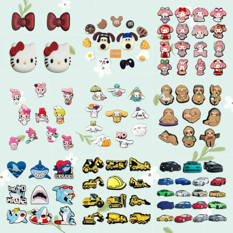 

MINISO Series Children's Cute PVC Shoe Accessories Shoe Buckles for Clogs And Beach Sandals Gift Ideas