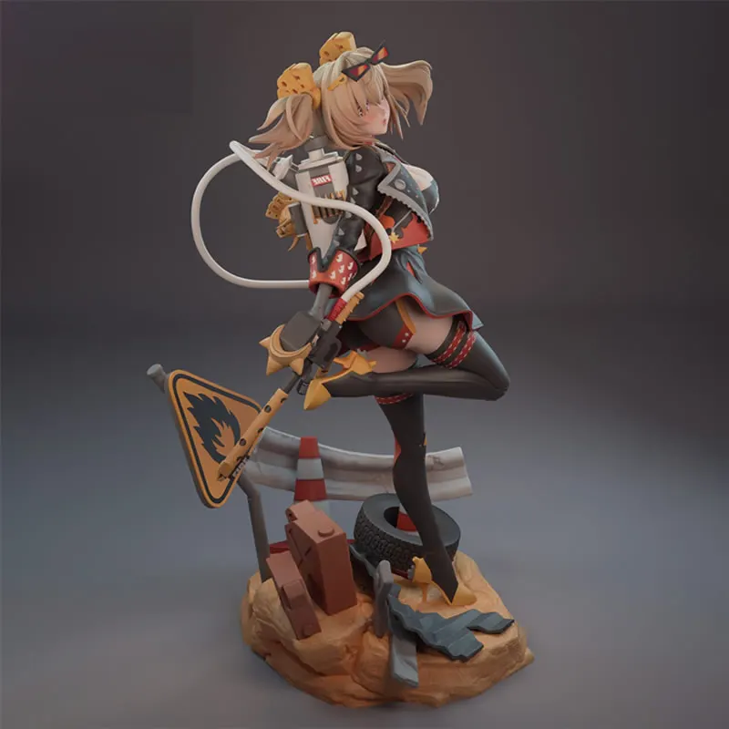 Game Character 6007 Burnice White 3D Print Model Unassembled Unpainted Custom Jigsaw Puzzle NSFW GK Figure Kit T_0123