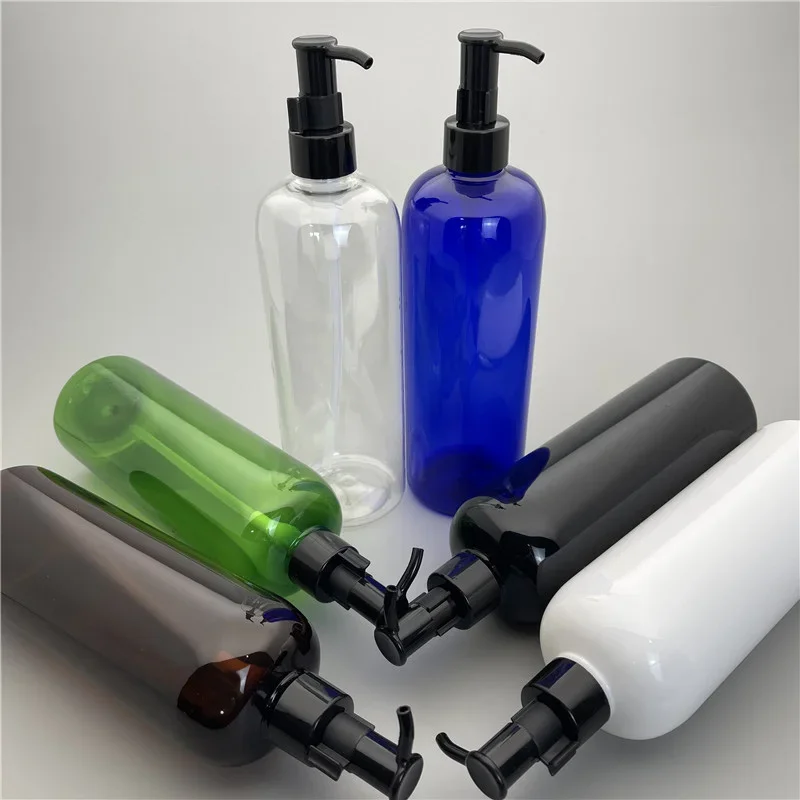 

500ML X 15 Empty Cosmetic Cleaning Oil Pump Bottles Container For Cosmetics Oil Lotion Washing Massage Oil Packaging Dispenser