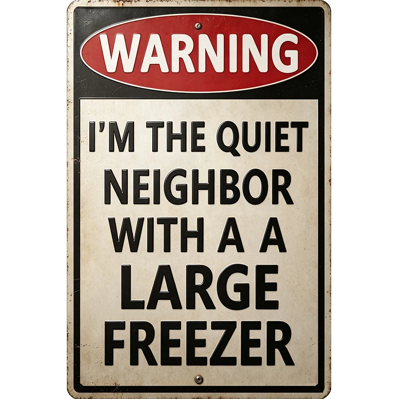 Fun quotes from aluminum signs, 