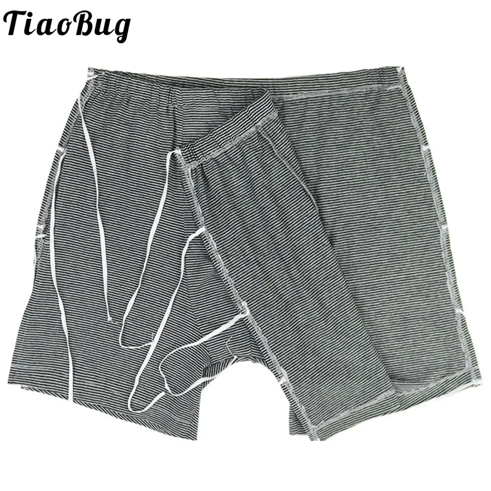 

Men Both Side Lace-up Nursing Shorts Tear Away Easy Wearing Shorts Underwear Boxer Shorts for Bedridden Patient Elderly Disabled