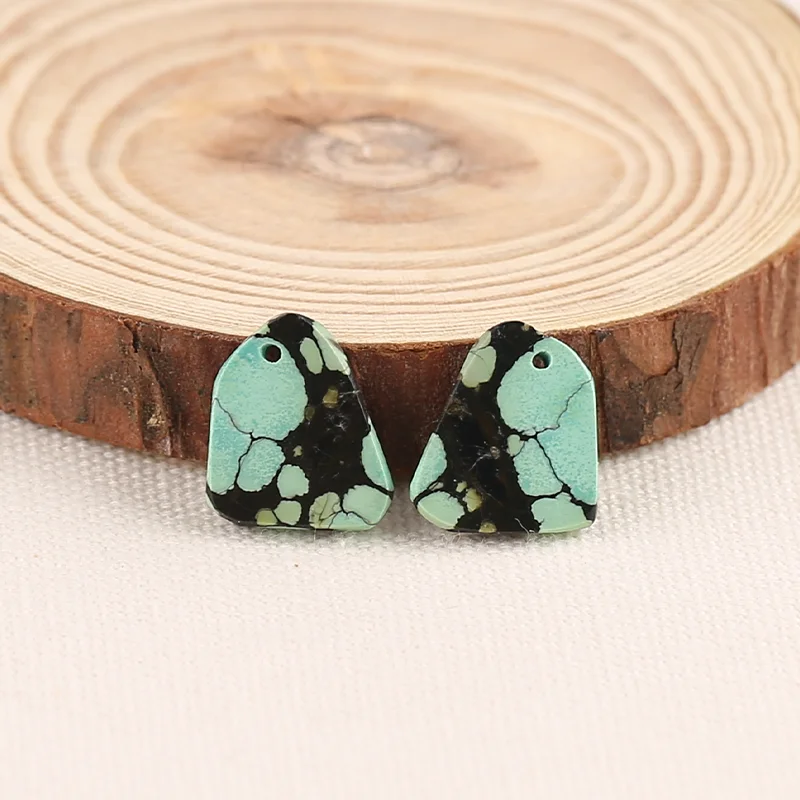 

Beautiful Natural Turquoise Nugget Pair – Raw Gemstones for Jewelry Design