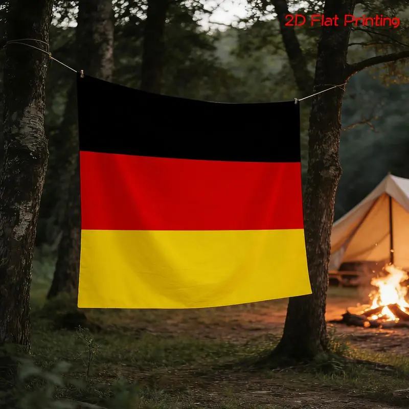 VIKAMA Germany Flag Tapestry National Flag Wall Hanging Patriotic Theme Bedroom Living Room Decorative Decor