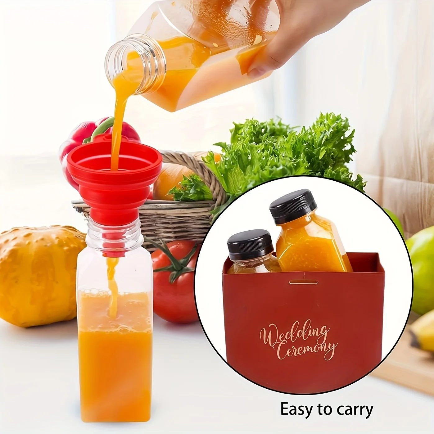 10 عبوات من زجاجات العصير البلاستيكية الشفافة المقاومة للتسرب سعة 150 مل - مثالية للعصير والعصائر والحليب والمشروبات محلية الصنع - حاوية كبيرة قابلة لإعادة التدوير