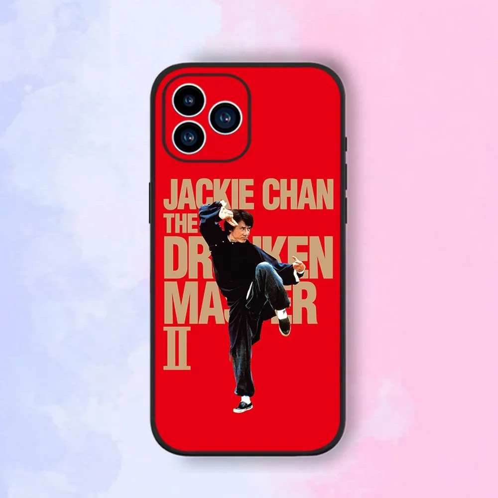 Kung Fu Superstar Jackie Chan Phone Case iPhone 15,14,13,12,11,XS,XR,X,8,7,Pro,Max,Plus,mini Silicone Black Cover