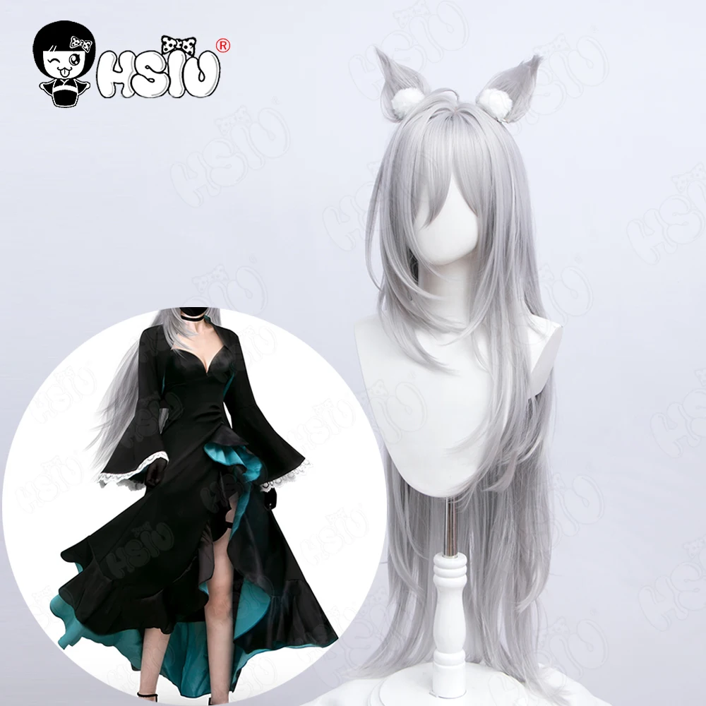 

Sunaokami Shiroko Cosplay Wig Clothing Fiber synthetic wig Game Blue Archive cosplay Wig「HSIU 」Silver gray long Wig+Wig Cap