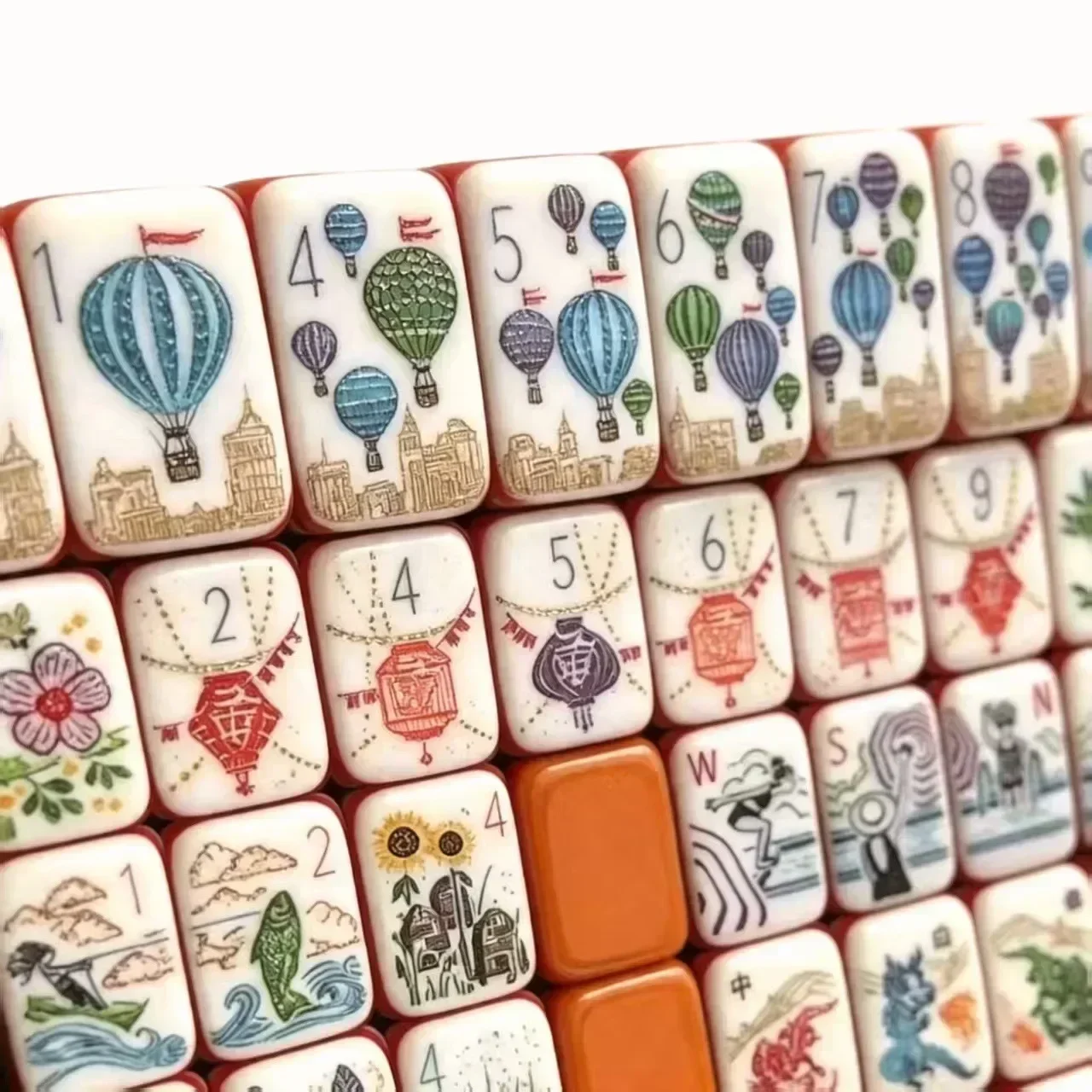 American Mahjong Tile Set Acrylic Mahjong Tile Set American, Mahjong Set American For Home Party Entertainment