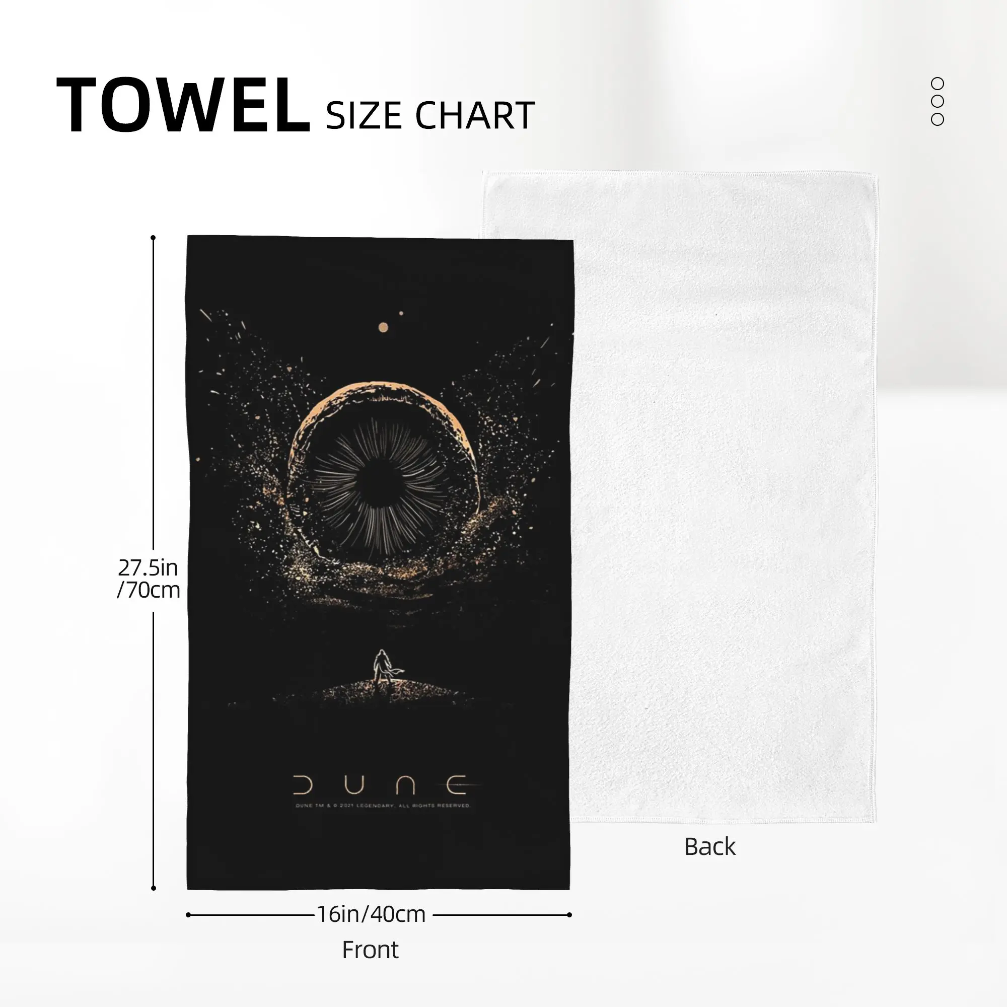 Custom Shai-Hulud The Sandworm Soft Face Towel Quick Dry Pool Bath Cotton Towels Absorbent Quick