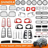 SHINEKA Car Headlight Taillight Fog Light Lamp Decoration Cover For Suzuki Jimny 2007 2008 2009 2010-2017 Exterior Accessories