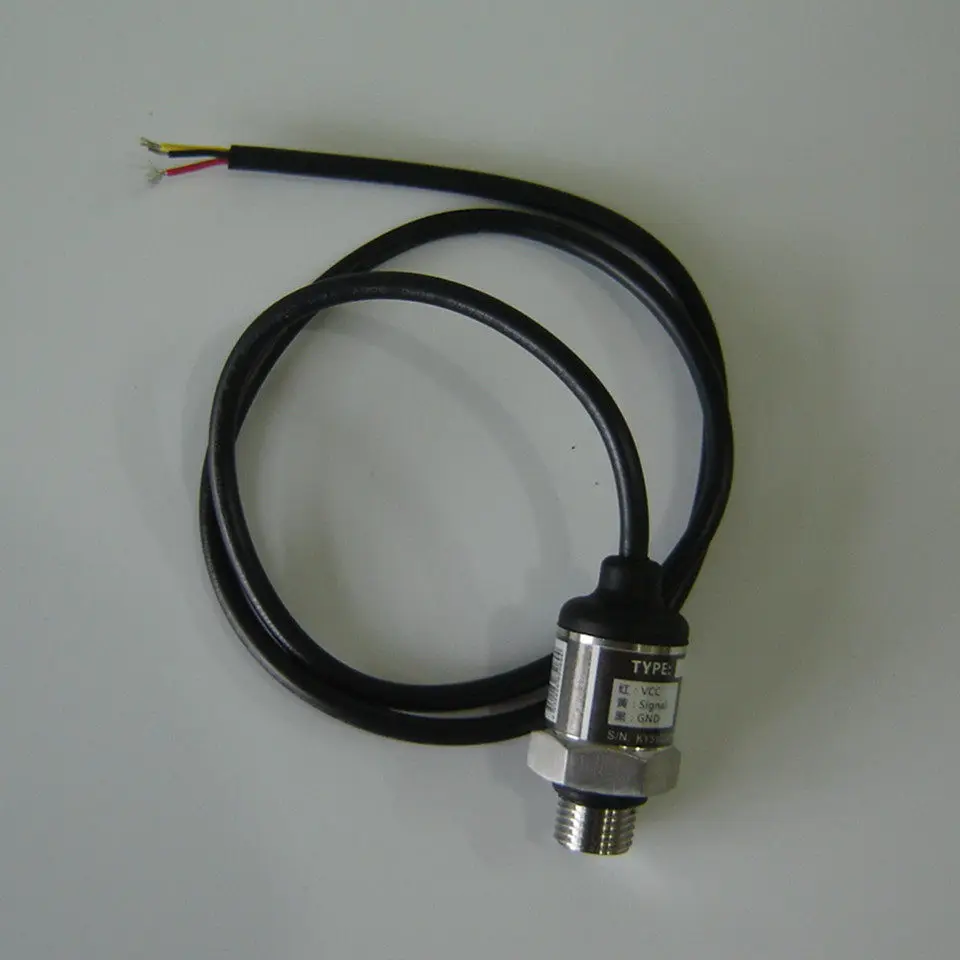 Stainless Steel Molded Case Lead Pressure Sensor, Three-wire 400KPa Pressure Transmitter 4Bar