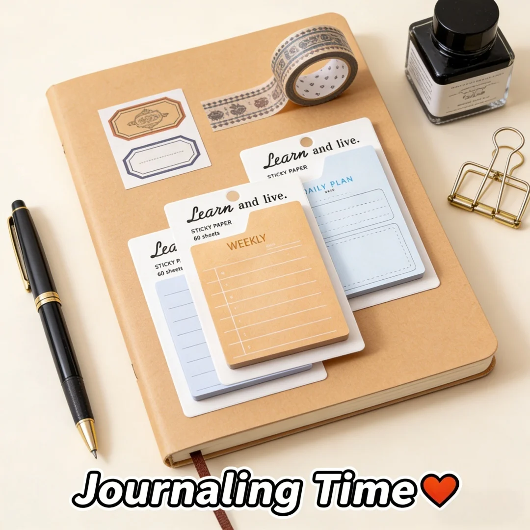 60 Sheets Planner Sticky Notes Daily Weekly Monthly Schedule Checklist Memo Pads Adhesive Planner Stickers for Students Office