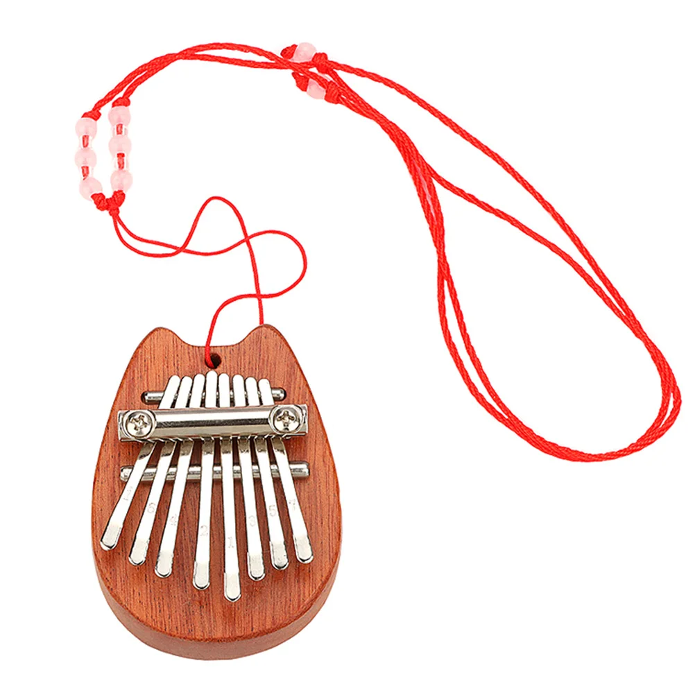 

Wooden Metal Kalimba 8 Tone Thumb Piano Portable Small Finger Instrument for Beginners Kids Practice Musical Instrument Home