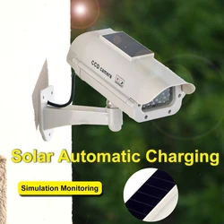 EZHEN external Dummy Surveillance Cameras Security Protection Outdoor Street Solar for Home Powered Fake Security Camera