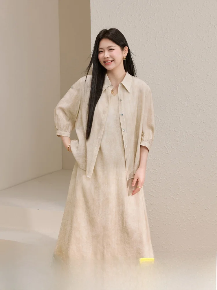 

Модный элегантный комплект для офиса: женский летний костюм-двойка больших размеров, стройнящий силуэт, новинка