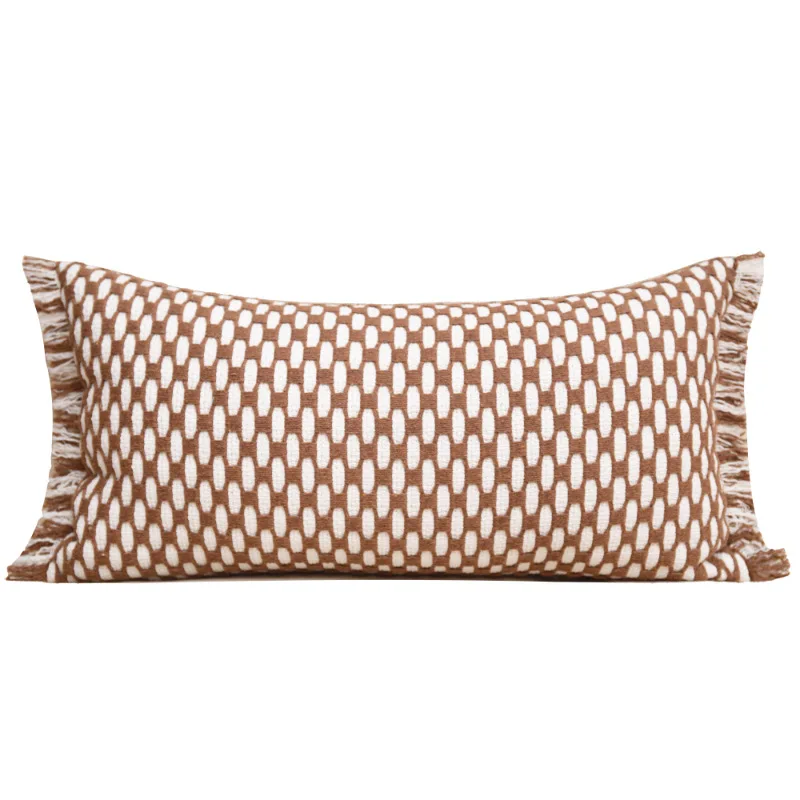 Geometric Pattern Soft Cushion Cover, Light Luxury Style, Home Decoration, Living Room Decoration, Decorative Pillowcase