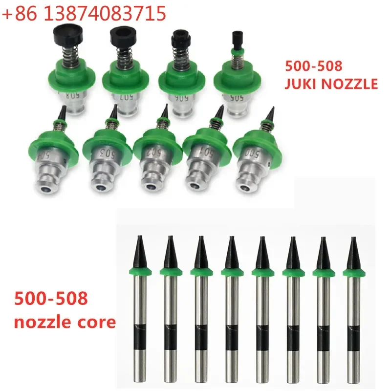 Boquilla JUKI 500 501 502 503 504 505 506 507 508 para máquina SMT de selección y colocación y núcleo de boquilla JUKI 500-508
