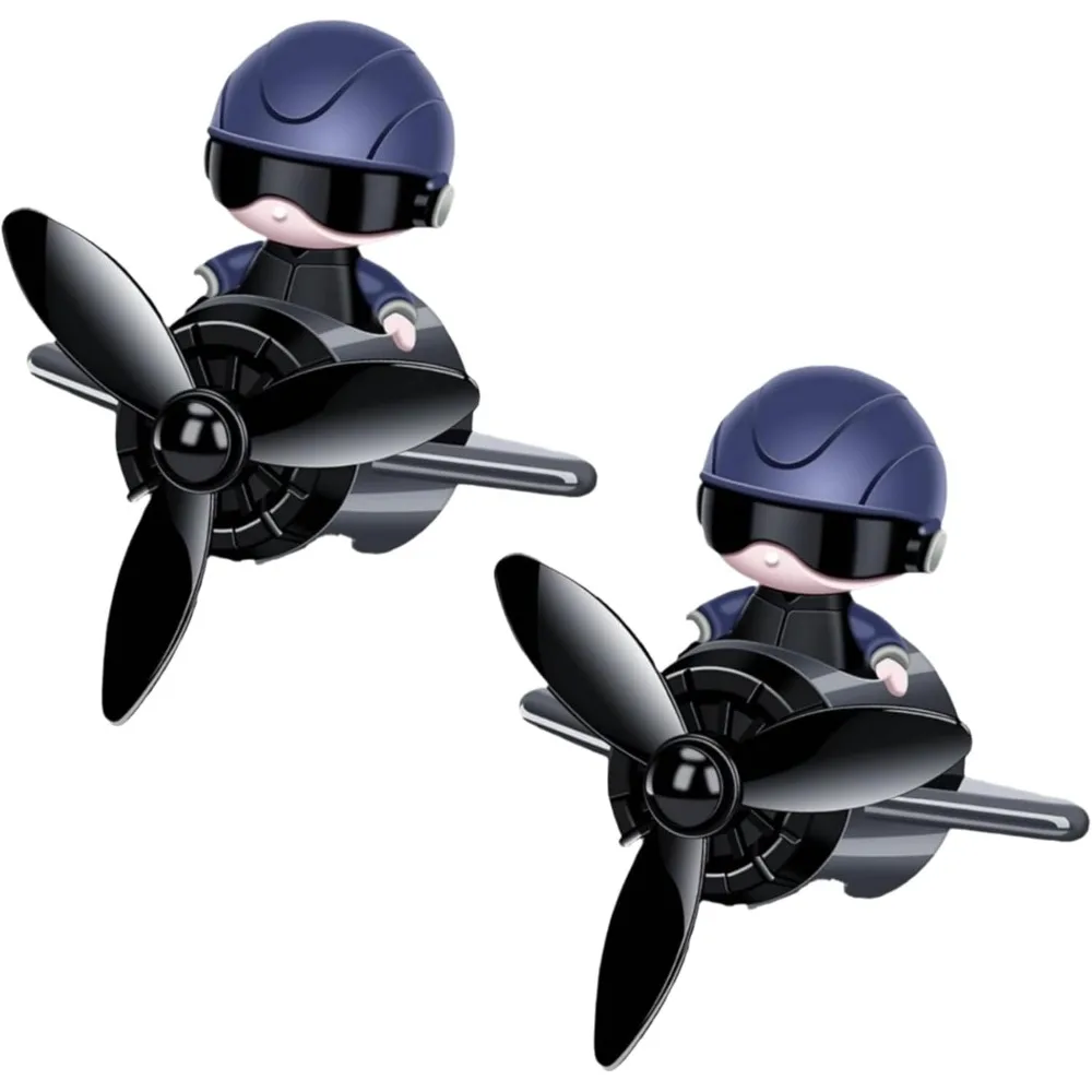 

2 упаковки ароматических флаеров для автомобиля, новинка 2025 года, освежители воздуха с мультяшным пилотом, вентиляционные блесны, автомобильные освежители воздуха, милый аромат