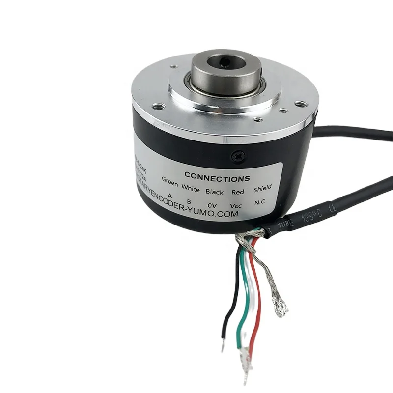 

YUMO IHA6010-501G-200ABZ-5K hollow shaft incremental optical rotary encoder 30mm 10mm 200ppr