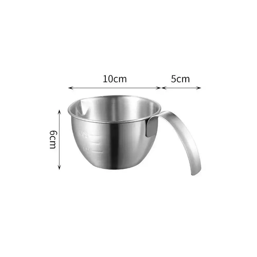 Stainless Steel Colander Basin with Scale Household Measuring Spoon Set Silver Double Layers Vegetable Washing Basin Kitchen - view 3