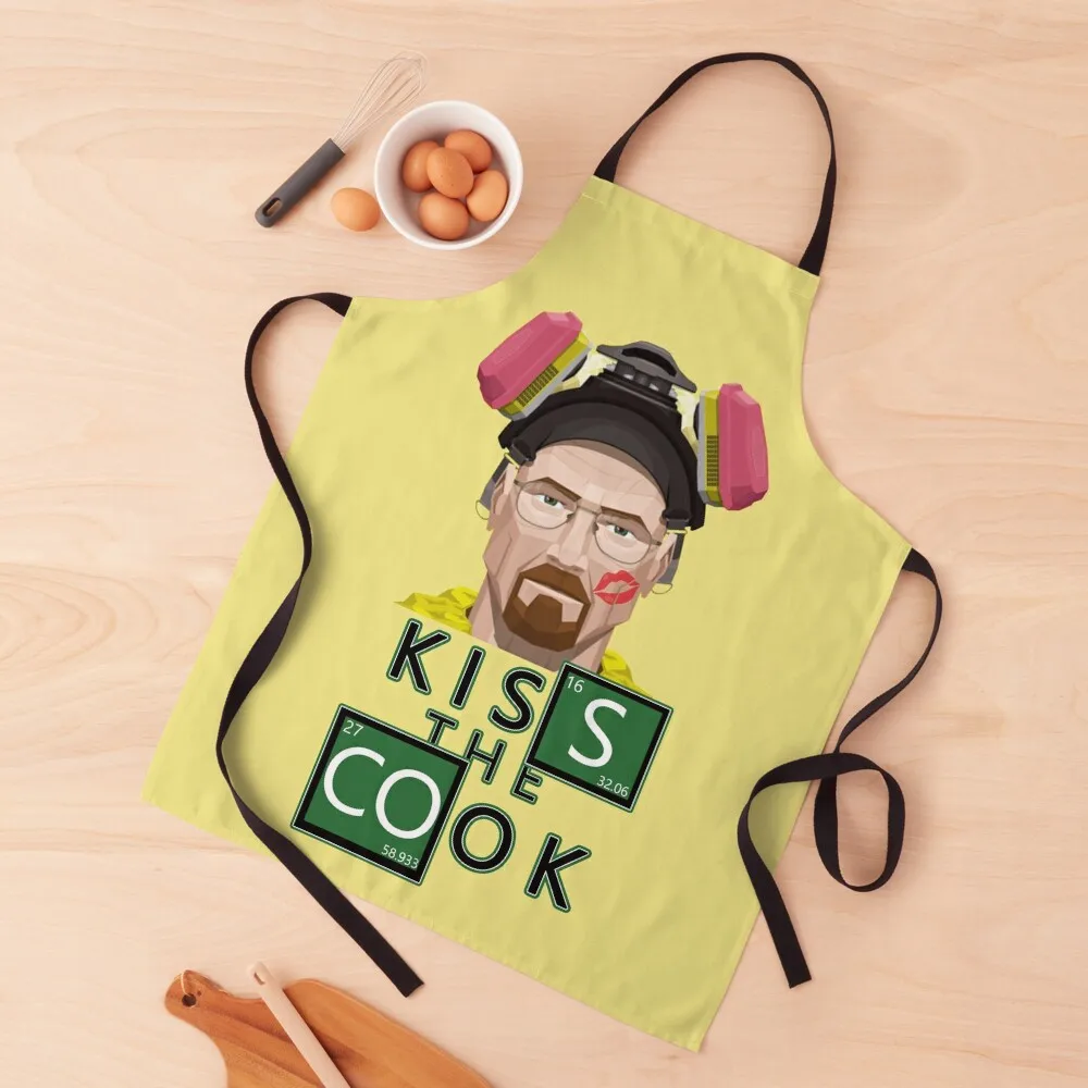 

Breaking Bad - Kiss the Cook Apron christmas decoration Smock for hairdressing Home Supplies Kitchen Utensils Apron