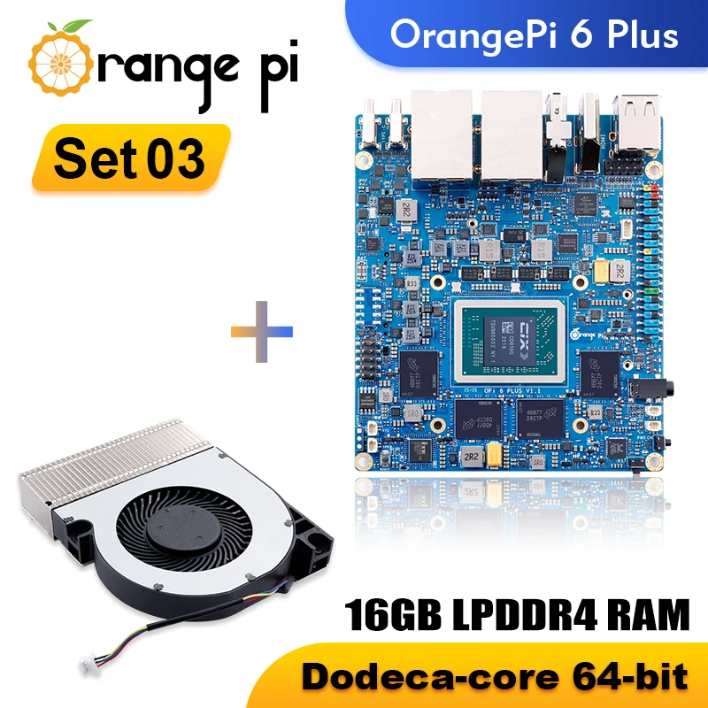 Orange Pi 6 Plus 16GB Single Board Computer CIX CD8180/CD8160 SoC