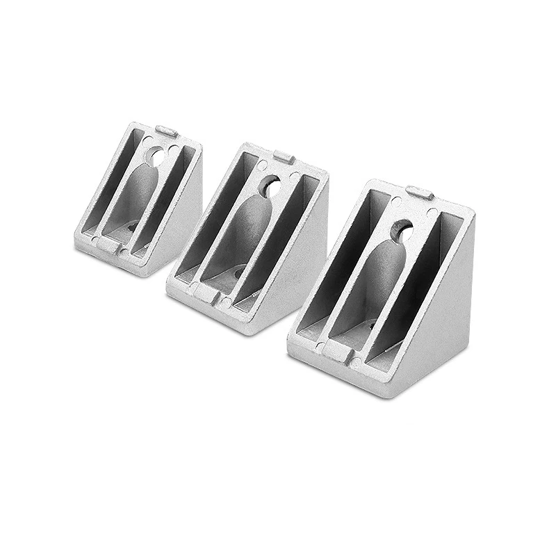 45 degree beveled corner piece  3030/4040 diagonal connector  Corner Brackets  Aluminum profile accessories