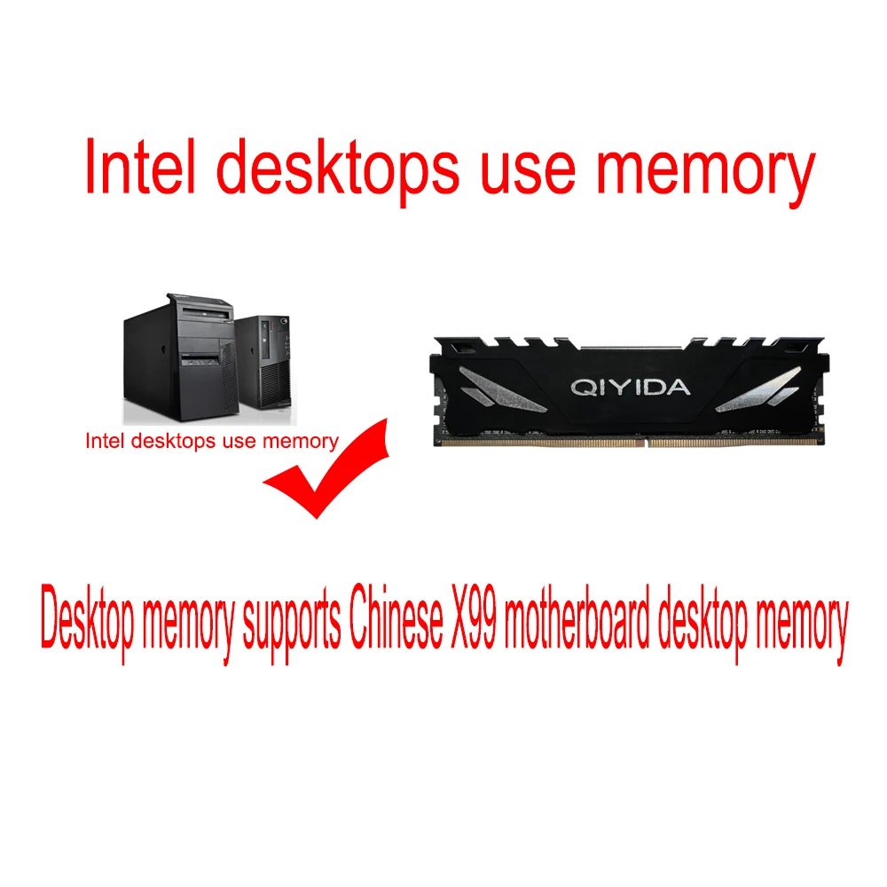 ذاكرة الوصول العشوائي Qiyida-DDR4 ذاكرة الوصول العشوائي ، 8GB ، PC4 ، 2133MHz ، 2400MHz ، 2666MHz ، 3200MHz ، مع بالوعة الحرارة