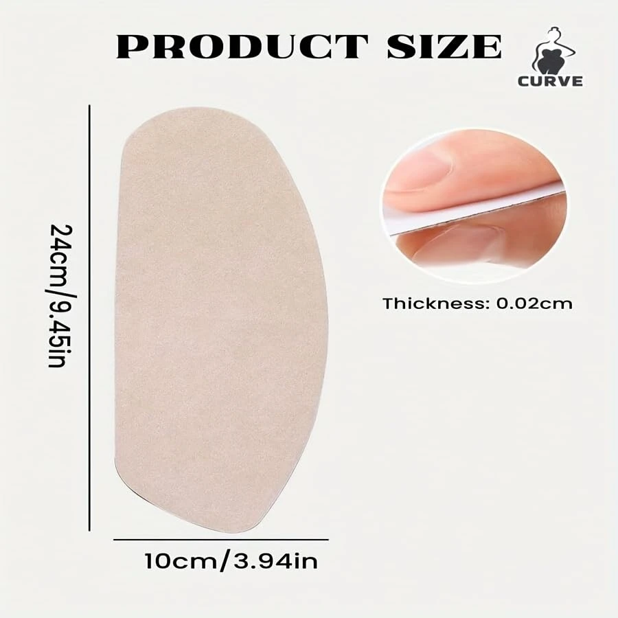 20pcs Thigh Chafing Pads & Nipple Covers – Anti Chafing Stick, Thigh Rub Prevention, Deep Skin Tone, Sweatproof