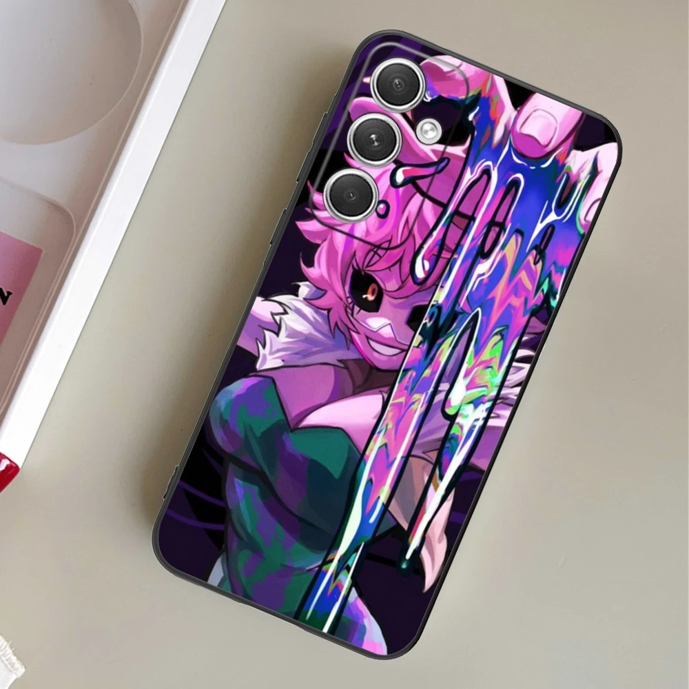 เคสโทรศัพท์มือถือลาย HERO Mina ashido สำหรับ Samsung Galaxy S24 S23 S22 S21 S20 S10 S9 PLUS FE อัลตร้าไลท์กรอบโทรศัพท์สีดำนิ่ม