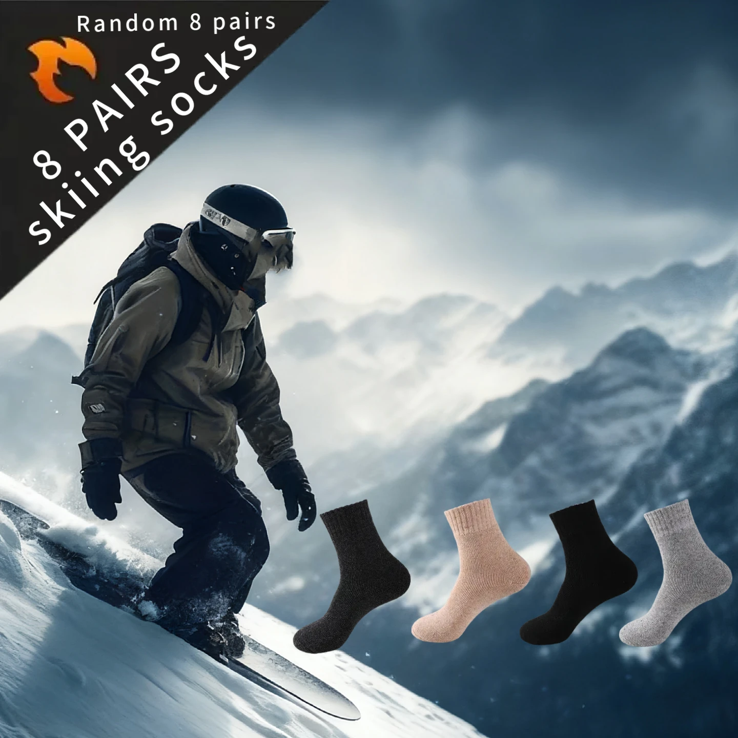 

8/4/1 пары осень и зима в порядке. Носки-полотенца удобные, теплые и универсальные. Чулки длинные и универсальные.