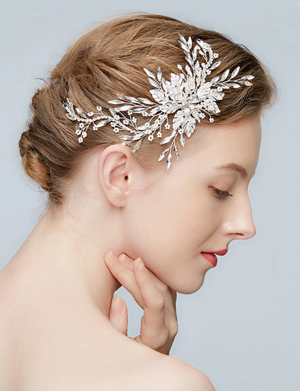 Shining Steentjes Headdresses Goud Zilver Bruid Hoofdband Haar Accessoires Voor Vrouwen Bruiloft Godmother Hoofdtooi