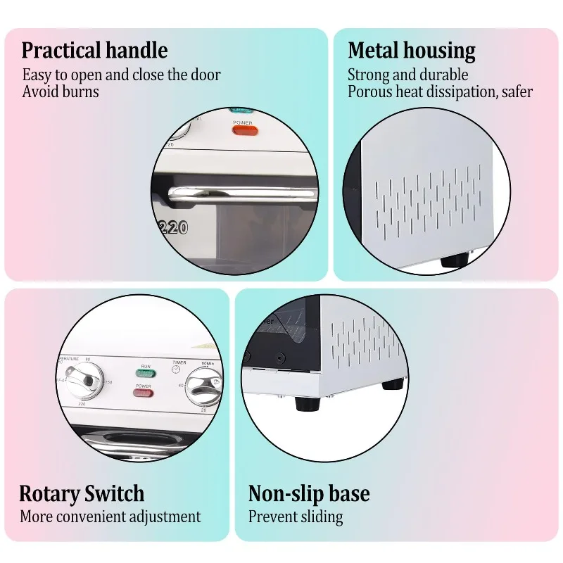 Manicure Hair Dental Clinic High Temperature Sanitizer Machine Cabinet  Sterilizer Disinfection Beauty Salon Tools