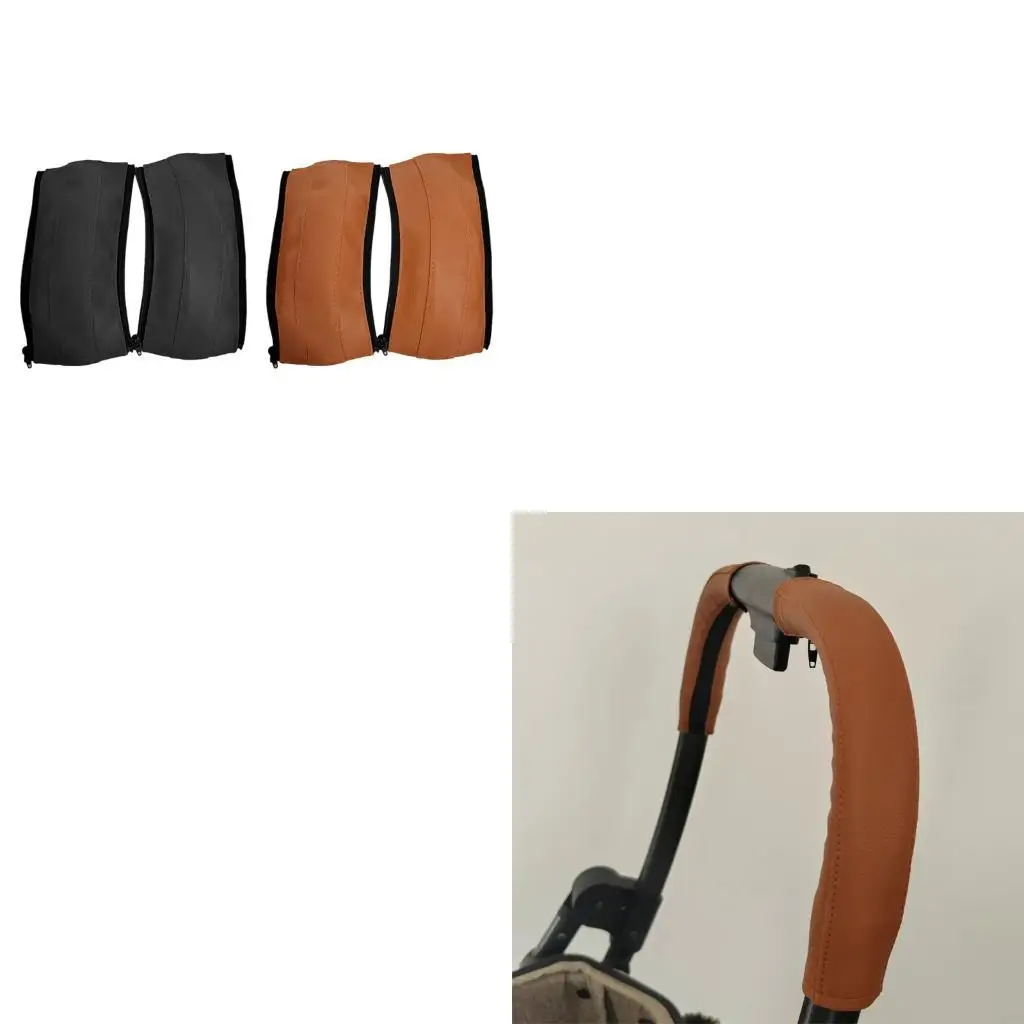 

Baby Strollers Grip Zipper Closure Easy Cleaning Practical PU Sleeve